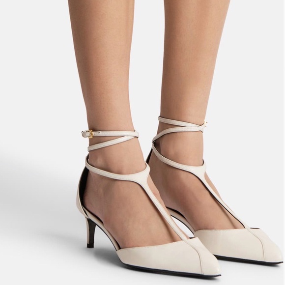 Khaite Mia Kitten Heel Pumps,39.5, White - Picture 8 of 11